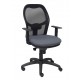 Silla Jorquera malla negra asiento bali gris oscuro